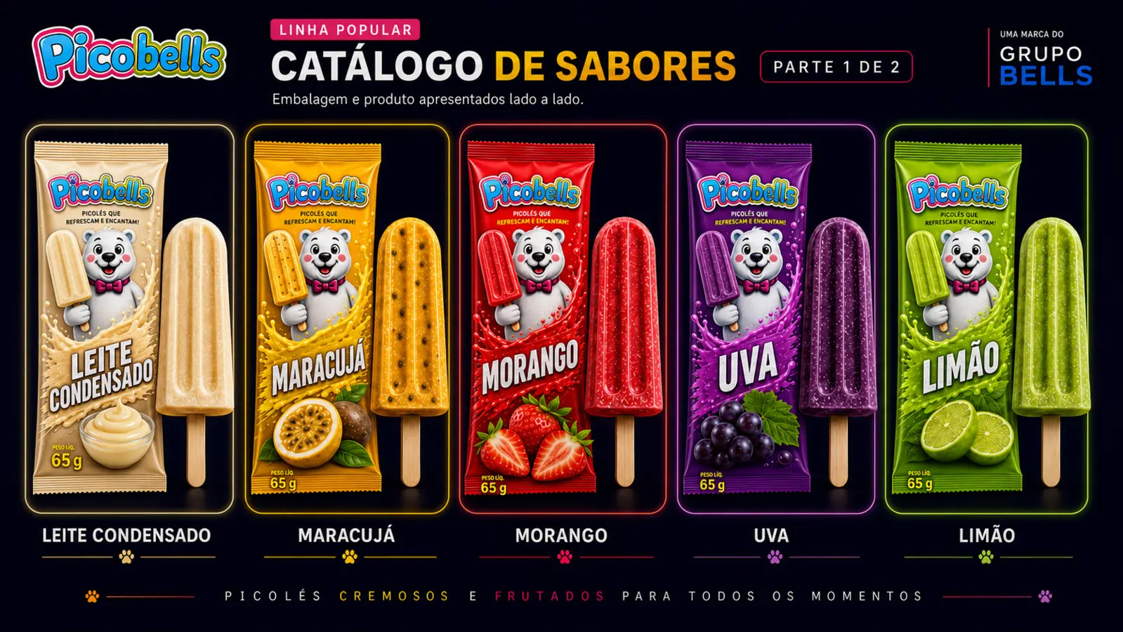 PicoBells Açaí — embalagem